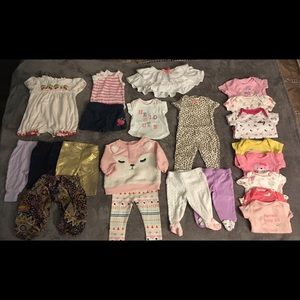 40+ piece Newborn baby girl bundle!